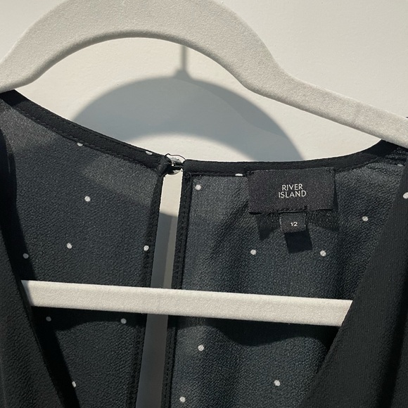 NWOT River Island Black Dressy Size 12 Romper - Picture 2 of 11